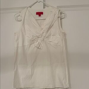 LaVia Sleeveless Blouse with Bow Detail